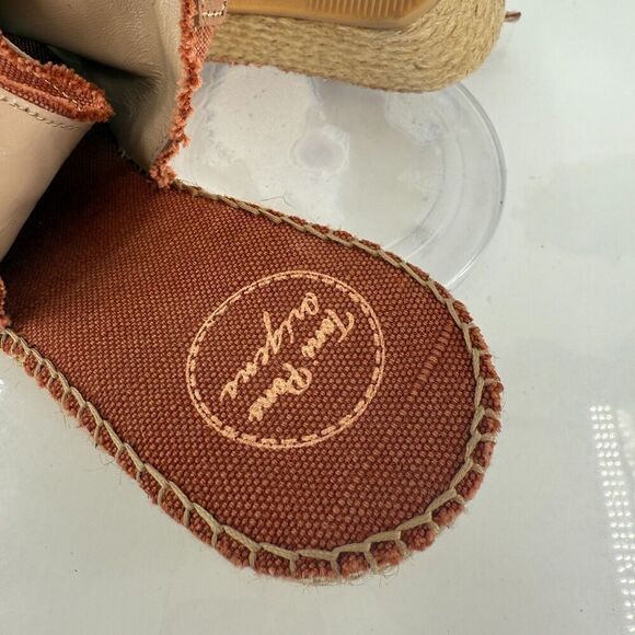 Toni Pons Womens Lugano Espadrille Sandals Platform Wedge Orange Canvas 41 10 US - Picture 15 of 16